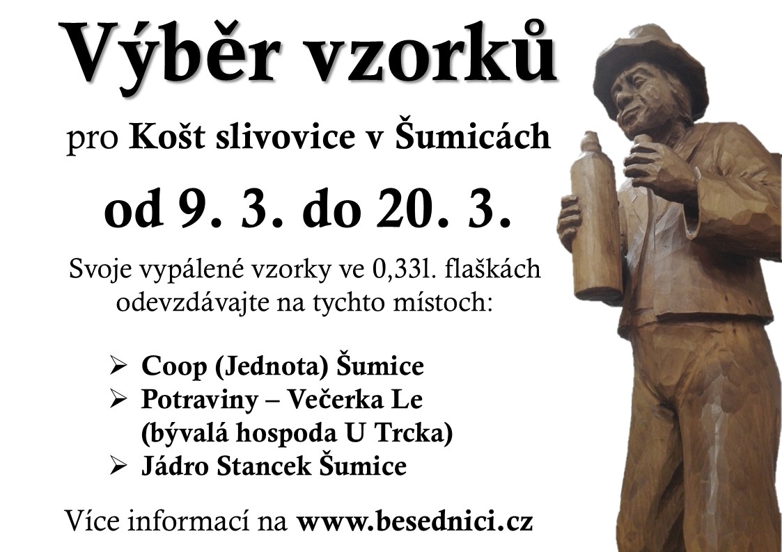 Právě si prohlížíte Výběr vzorků pro 25. ročník šumického Koštu slivovice