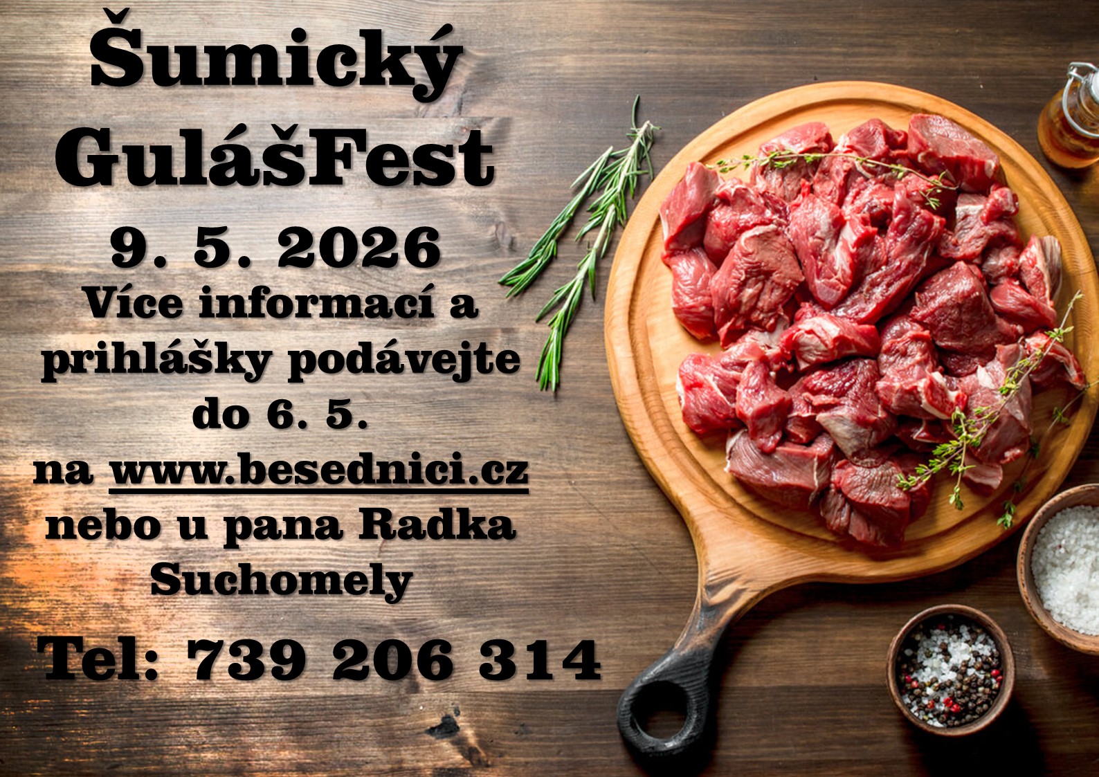 Právě si prohlížíte Šumický GulášFest 2026 – přihlášky
